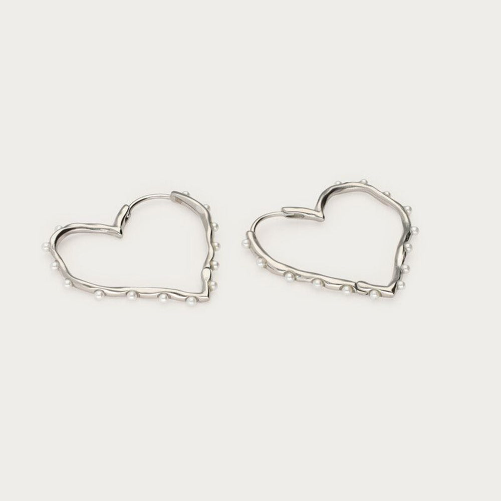 MJ Herzförmige Creolen