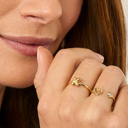 MJ Ring mit Herzen