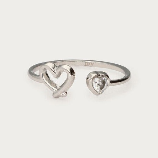 MJ Ring mit Herzen
