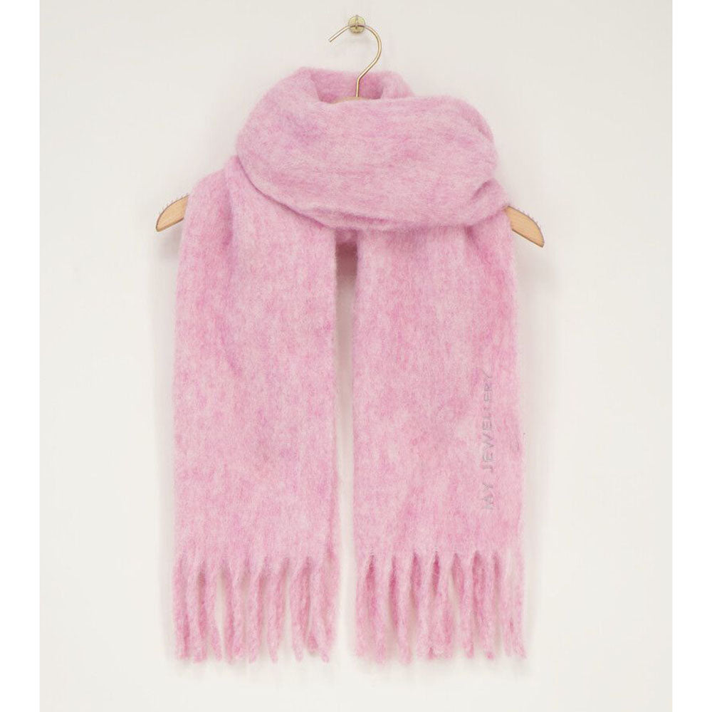 Schal Fringe Pink