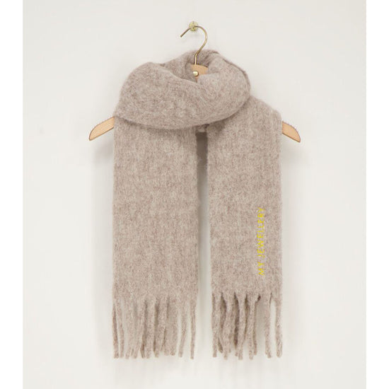 Schal Fringe Taupe