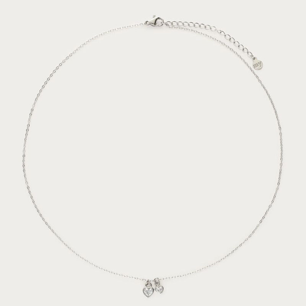 MJ Kette mit Strass-Herzen