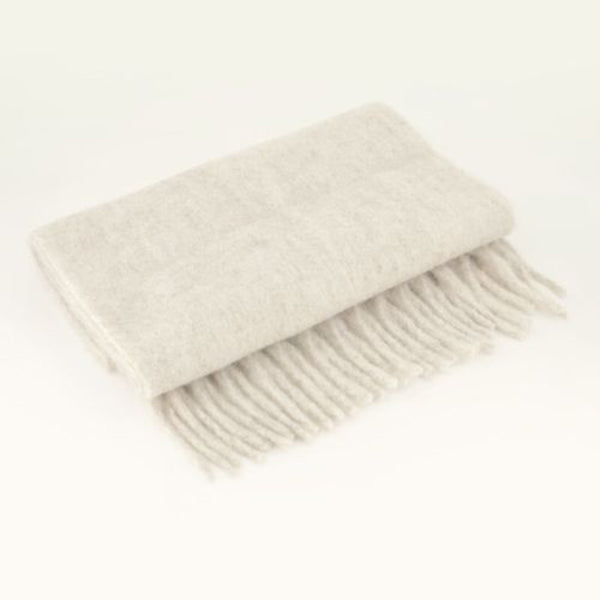 Schal Fringe Creme