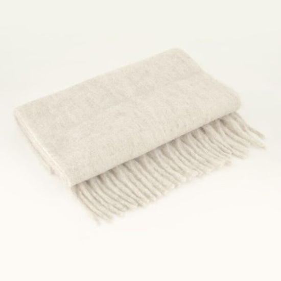 Schal Fringe Creme