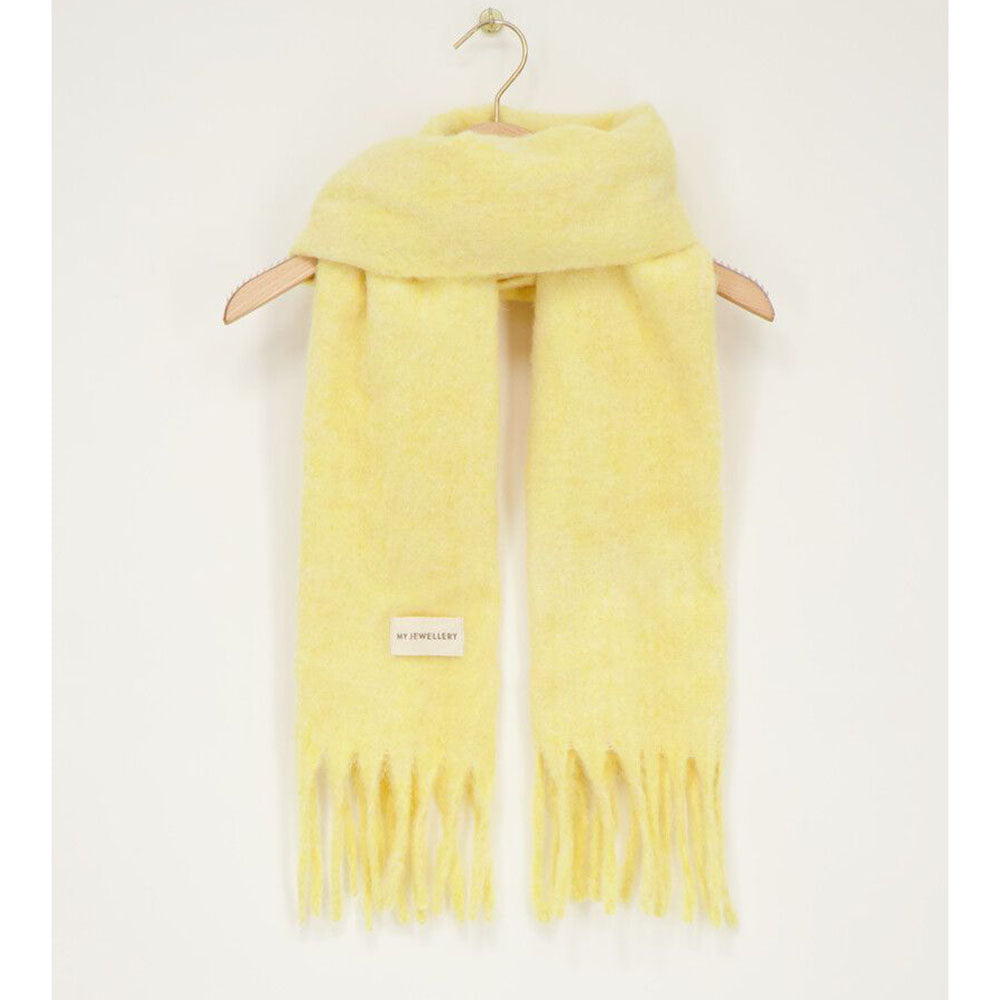 Schal Fringe Butteryellow
