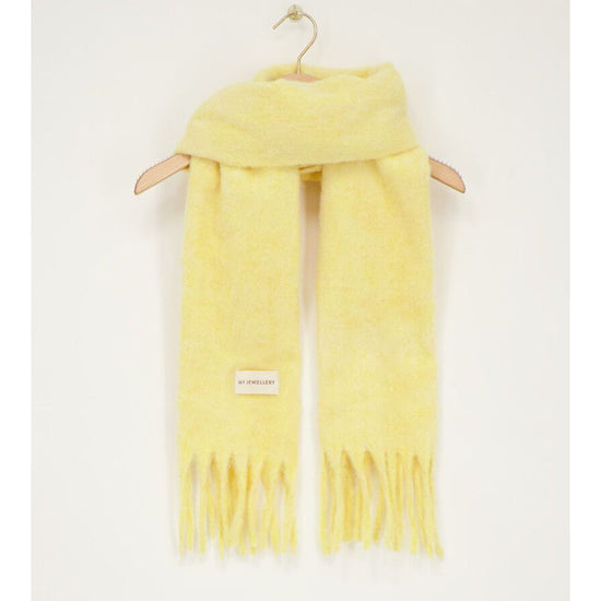 Schal Fringe Butteryellow
