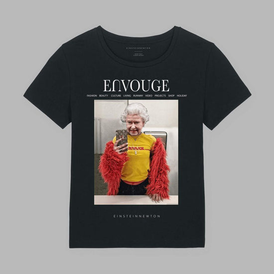Einstein Newton Queen Black T-Shirt