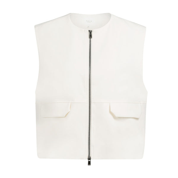 YAYA Ärmellose Jacke mit gebauschtem Saum