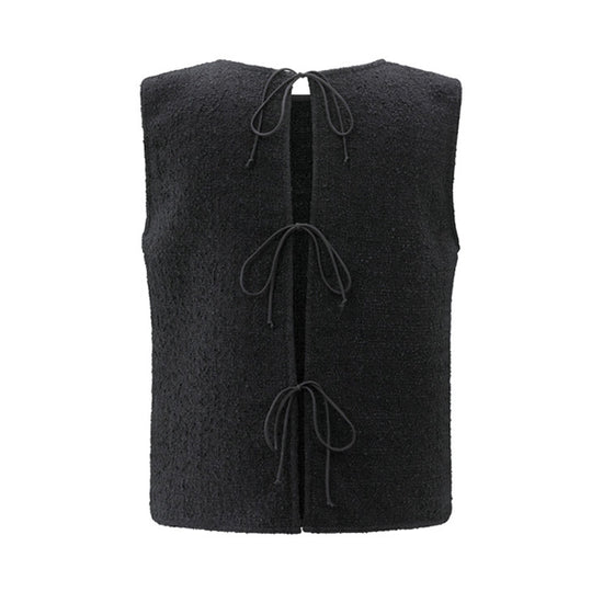 Yaya Boucle Top mit Schleifen