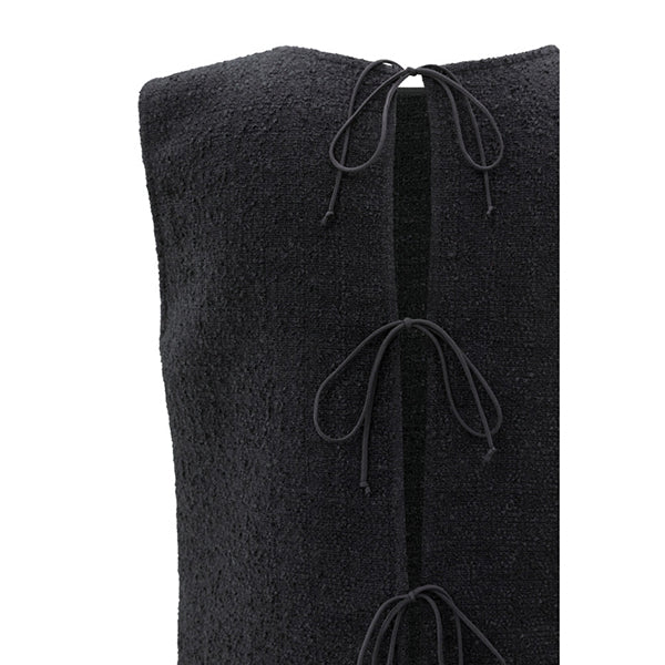 Yaya Boucle Top mit Schleifen