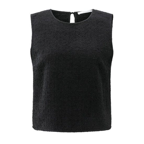 Yaya Boucle Top mit Schleifen