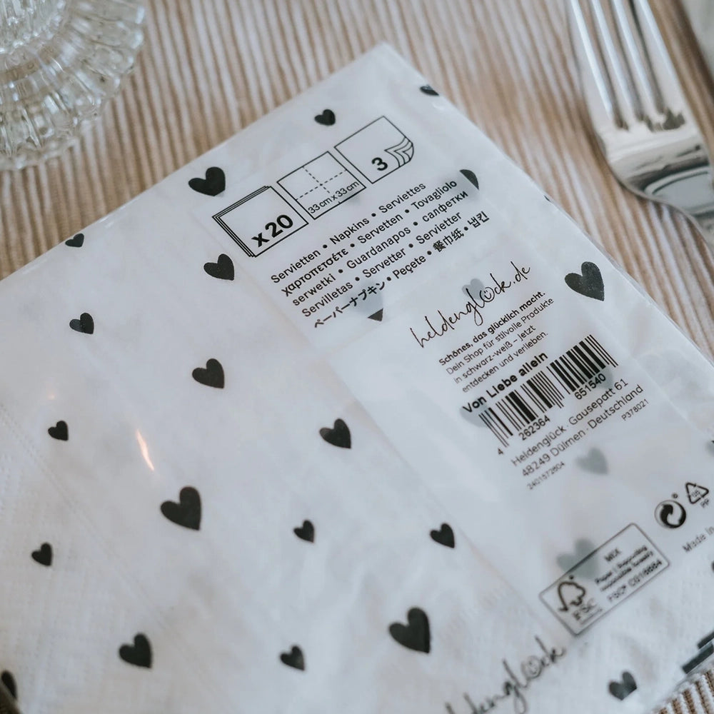 Serviette "Von Liebe allein..."