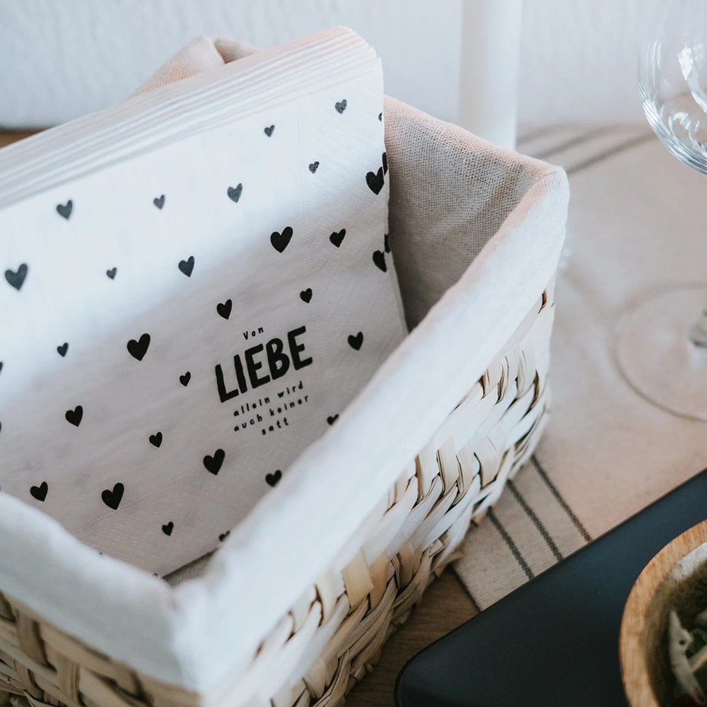 Serviette "Von Liebe allein..."