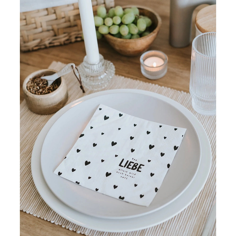Serviette "Von Liebe allein..."
