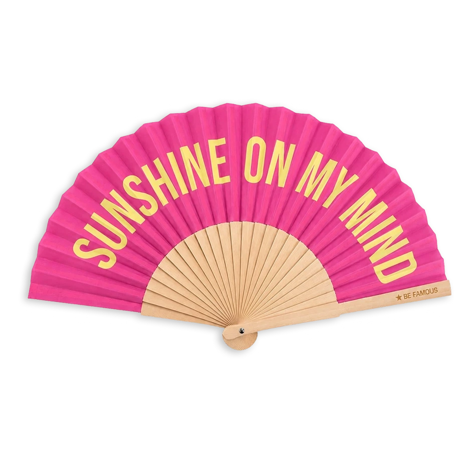 Be Famous Handfächer SUNSHINE ON MY MIND