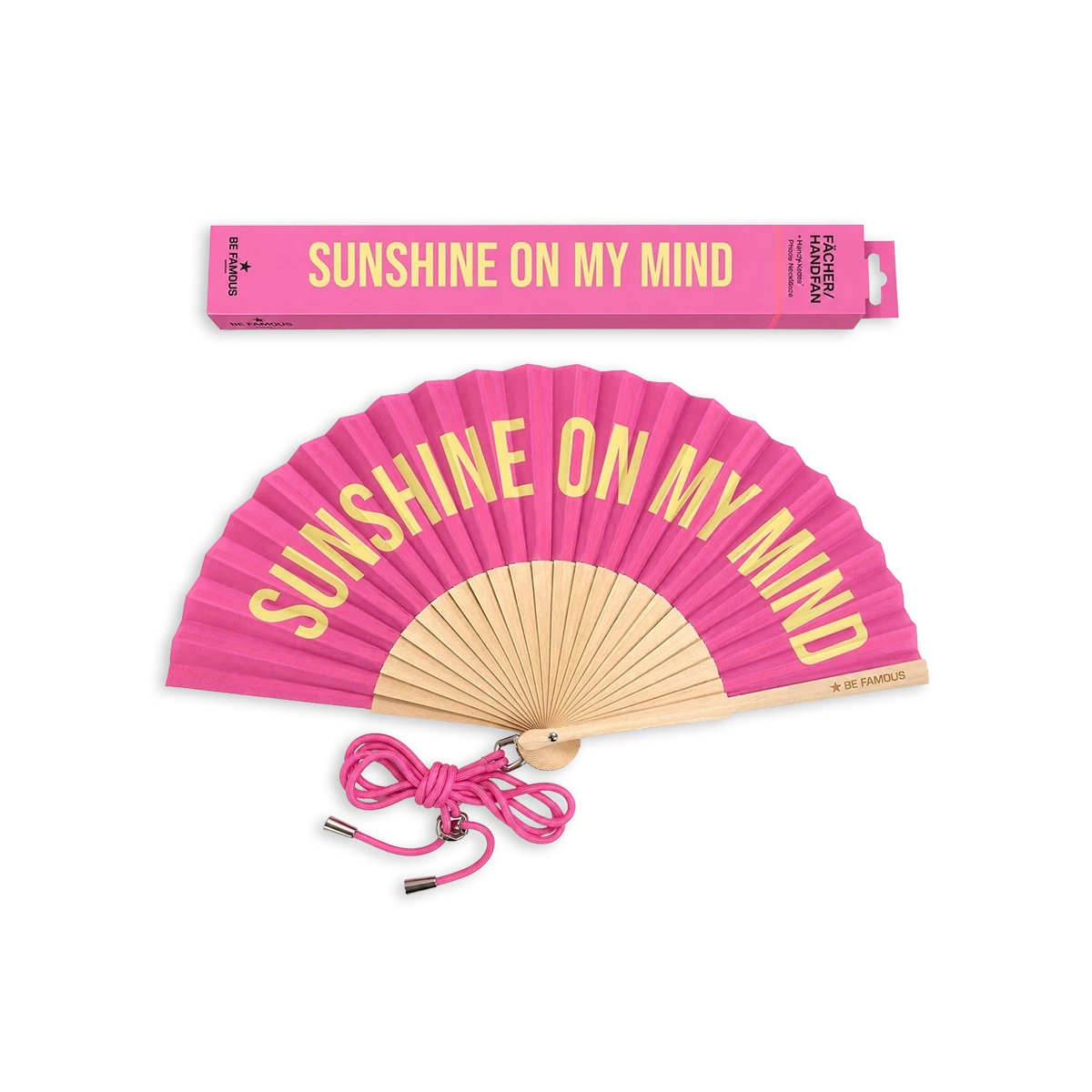 Be Famous Handfächer SUNSHINE ON MY MIND
