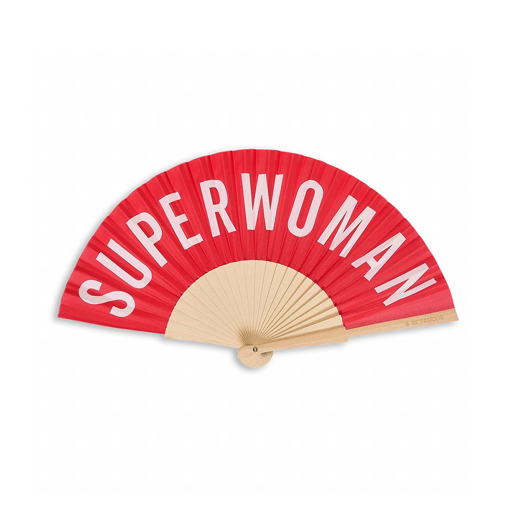 Be Famous Handfächer Superwoman