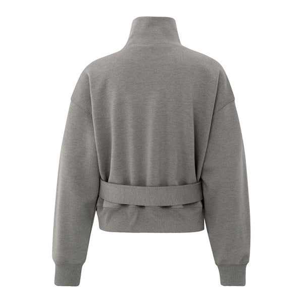 YAYA Sweater mit Gürtel