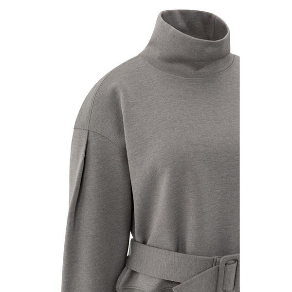 YAYA Sweater mit Gürtel