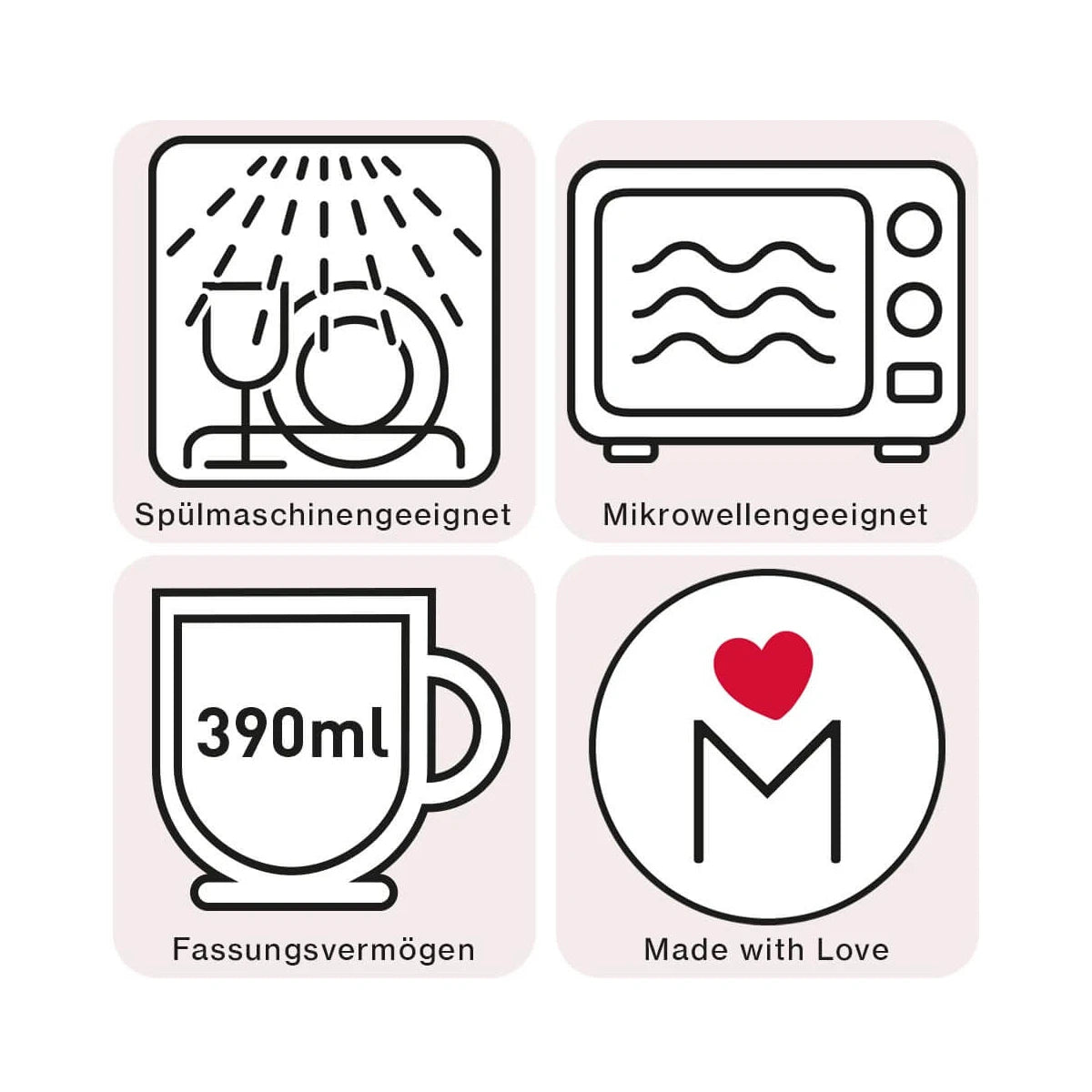 MEA LIVING Tasse mit Henkel Lieblingsmensch